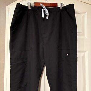 FIGS Black Scrub Pants Size XL Technical Collection Medical Nurse Professional
